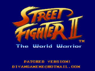 Street Fighter II Super Jump Edition Title Screen